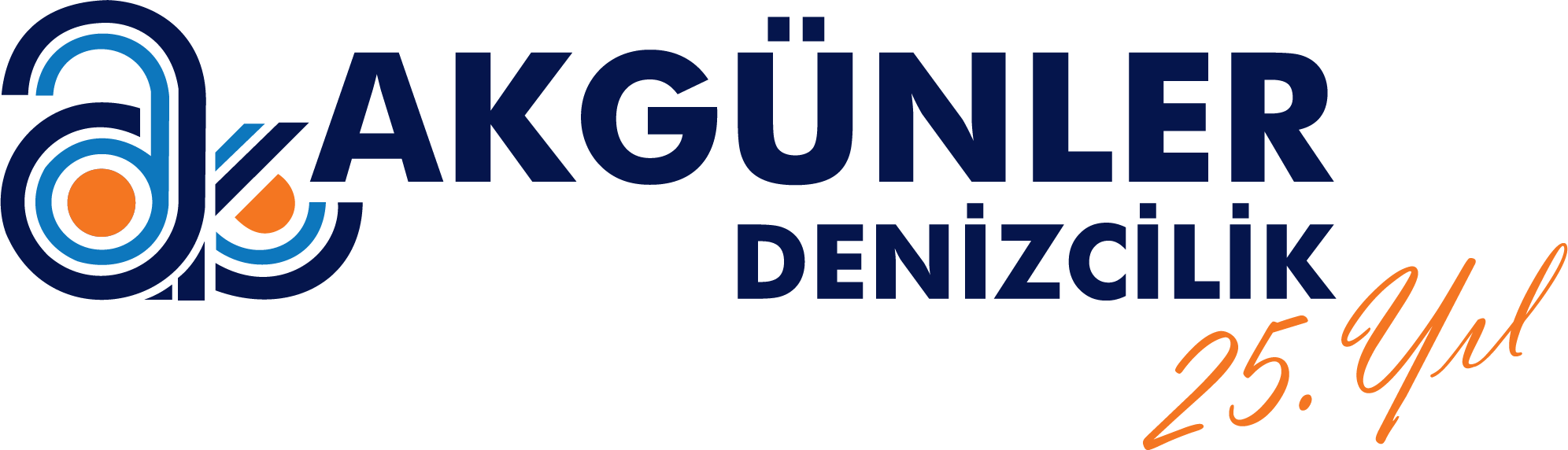 Akgünler Denizcilik 25. yıl logosu